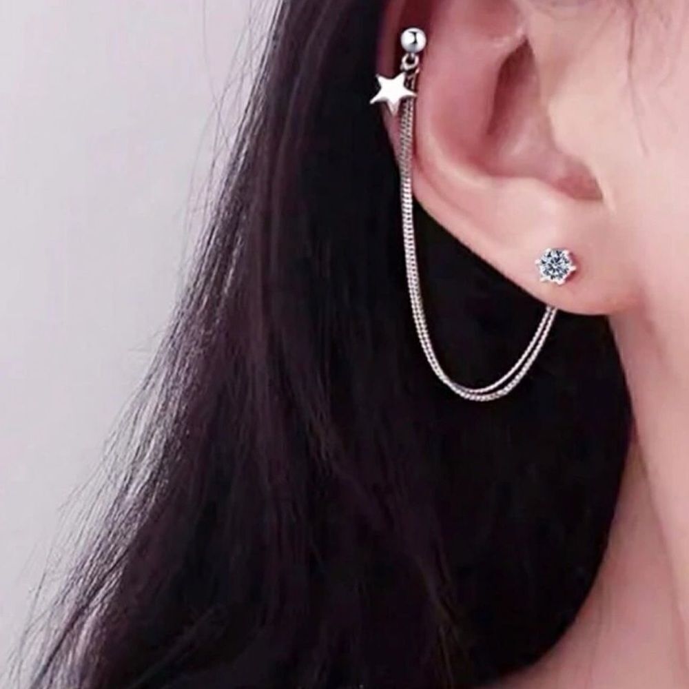 Star earrings N1076